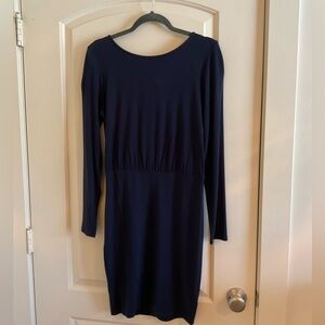 Lulu’s - Long Sleeve - Navy Blue - Open Back